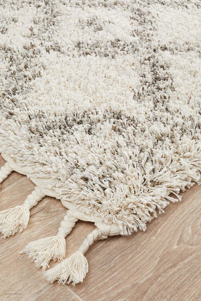 Saffron 33 Natural Runner Rug - MODERN