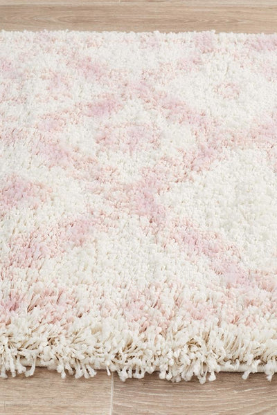 Saffron 33 Pink Runner Rug - MODERN