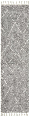 Saffron 44 Silver Runner Rug - MODERN