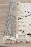 Saffron 44 White Runner Rug - MODERN