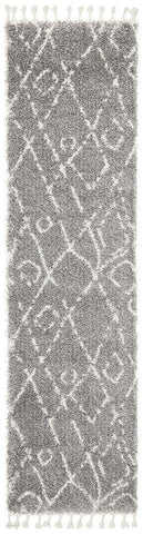 Saffron 55 Silver Runner Rug - MODERN