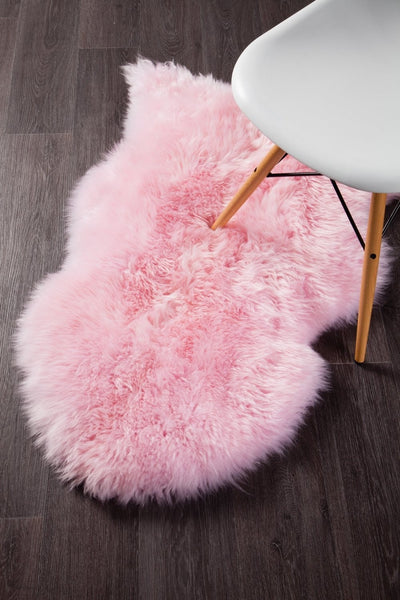 Natural New Zealand Sheep Skin - Blush Pink - Sheep Skin
