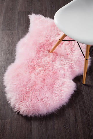 Natural New Zealand Sheep Skin - Blush Pink - Sheep Skin