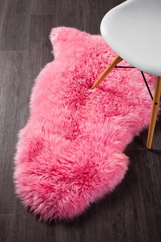Natural New Zealand Sheep Skin - PINK - Sheep Skin