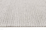 Studio Oskar Felted Wool Striped Rug Grey
