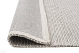 Studio Oskar Felted Wool Striped Rug Grey