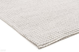 Studio Oskar Felted Wool Striped Rug Grey White
