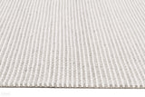 Studio Oskar Felted Wool Striped Rug Grey White