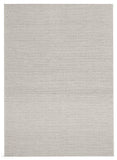 Studio Oskar Felted Wool Striped Rug Grey White