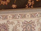 Sydney Classic Runner Green with Ivory Border Runner Rug