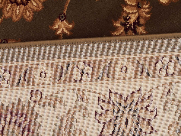 Sydney Classic Runner Green with Ivory Border Runner Rug