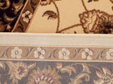 Sydney Classic Runner Ivory with Black Border Runner Rug