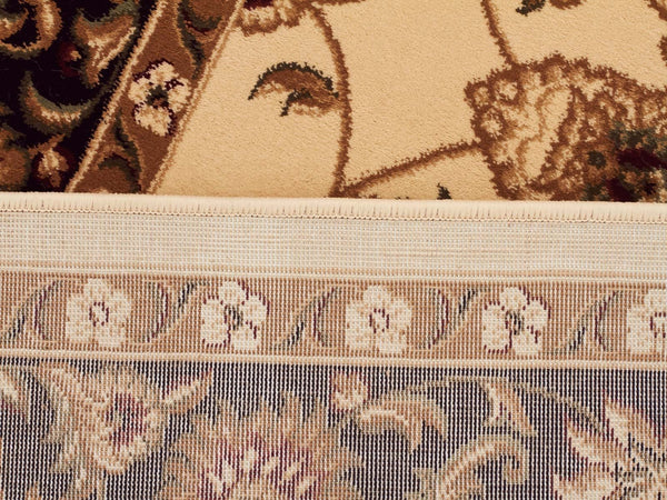 Sydney Classic Runner Ivory with Black Border Runner Rug