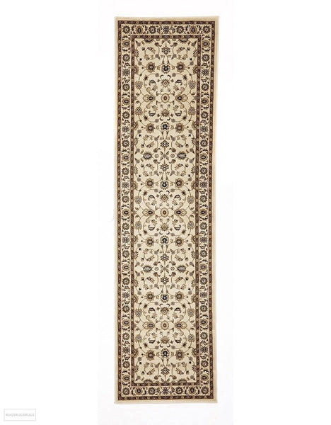 Sydney Classic Runner Ivory with Ivory Border Runner Rug