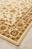 Sydney Collection Classic Rug Ivory with Ivory Border