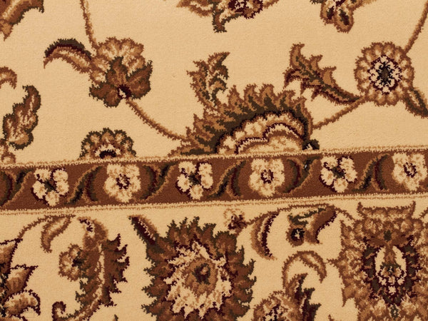 Sydney Classic Runner Ivory with Ivory Border Runner Rug