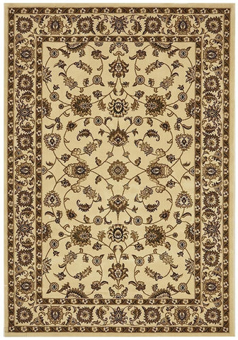 Sydney Collection Classic Rug Ivory with Ivory Border - 170x120cm