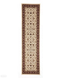 Sydney Collection Classic Rug Ivory with Red Border - 150x80cm