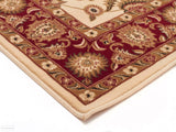 Sydney Classic Runner Ivory with Red Border Runner Rug
