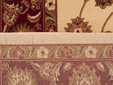 Sydney Classic Runner Ivory with Red Border Runner Rug