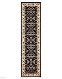Sydney Classic Runner Blue with Ivory Border Runner Rug