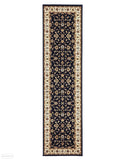 Sydney Collection Classic Rug Blue with Ivory Border - 150x80cm
