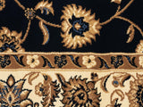 Sydney Classic Runner Blue with Ivory Border Runner Rug