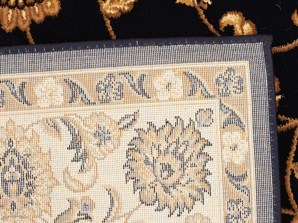 Sydney Classic Runner Blue with Ivory Border Runner Rug