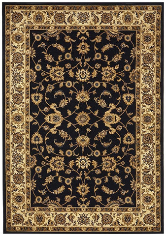 Sydney Collection Classic Rug Blue with Ivory Border - 170x120cm