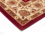 Sydney Classic Runner Red with Ivory Border Runner Rug