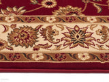Sydney Classic Runner Red with Ivory Border Runner Rug