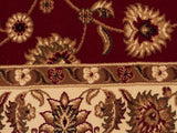 Sydney Classic Runner Red with Ivory Border Runner Rug