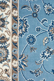 Sydney Collection Classic Rug Sky Blue with Blue Border