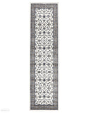 Sydney Collection Classic Rug White with Beige Border - 150x80cm
