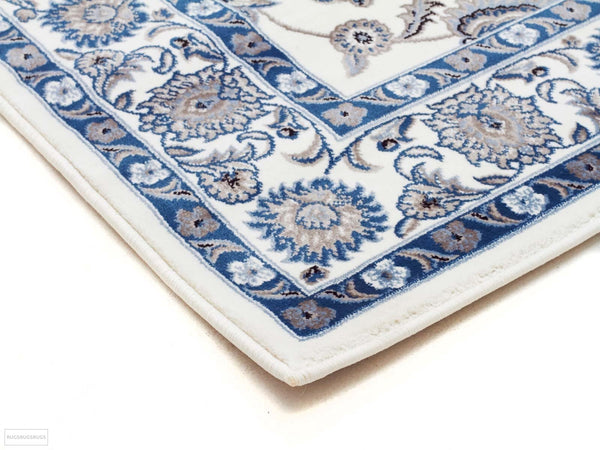 Sydney Classic Runner White with White Border Runner Rug