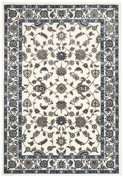 Sydney Collection Classic Rug White with White Border - 170x120cm