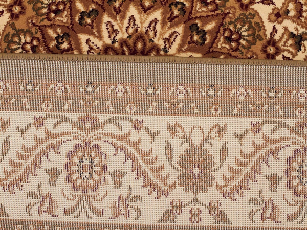 Sydney Medallion Runner Green with Ivory Border Runner Rug
