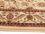 Sydney Medallion Runner Ivory with Ivory Border Runner Rug