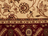 Sydney Medallion Runner Ivory with Red Border Runner Rug