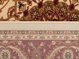 Sydney Medallion Runner Ivory with Red Border Runner Rug