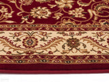 Sydney Medallion Runner Red with Ivory Border Runner Rug