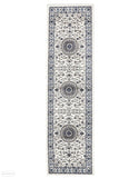 Sydney Medallion Runner White with White Border Runner Rug