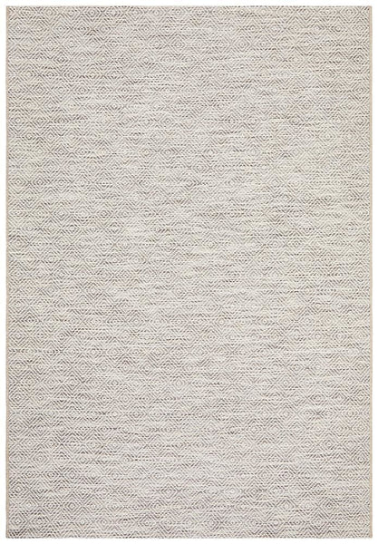 Terrace Clara Diamond Rug Natural - MODERN