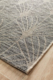 Terrace Fern Trellis Rug Black - MODERN