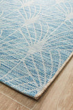 Terrace Fern Trellis Rug Blue - MODERN