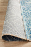 Terrace Fern Trellis Rug Blue - MODERN