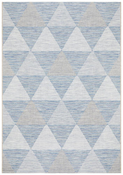 Terrace Geo Rug Blue - MODERN