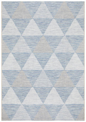 Terrace Geo Rug Blue - MODERN