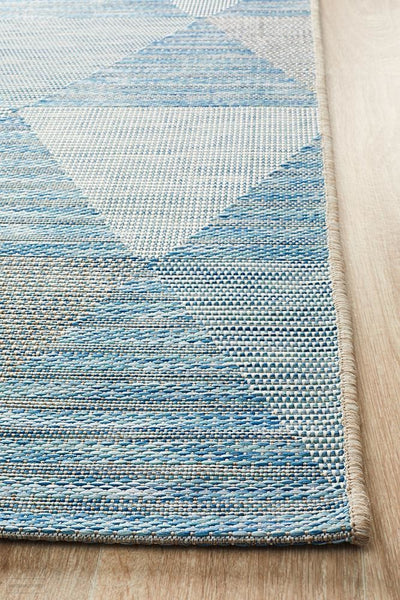 Terrace Geo Rug Blue - MODERN
