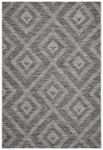 Terrace Cain Rug Charcoal - MODERN